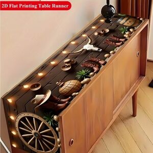 🌵 Southwestern Cactus Table Runner | Desert Boho Decor